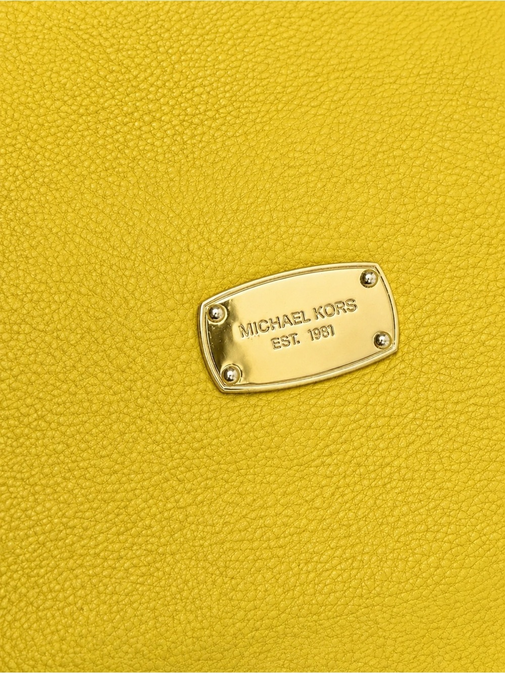 Michael Kors Yellow Leather Tassel Hobo Shoulder Bag - Picture 2 of 5
